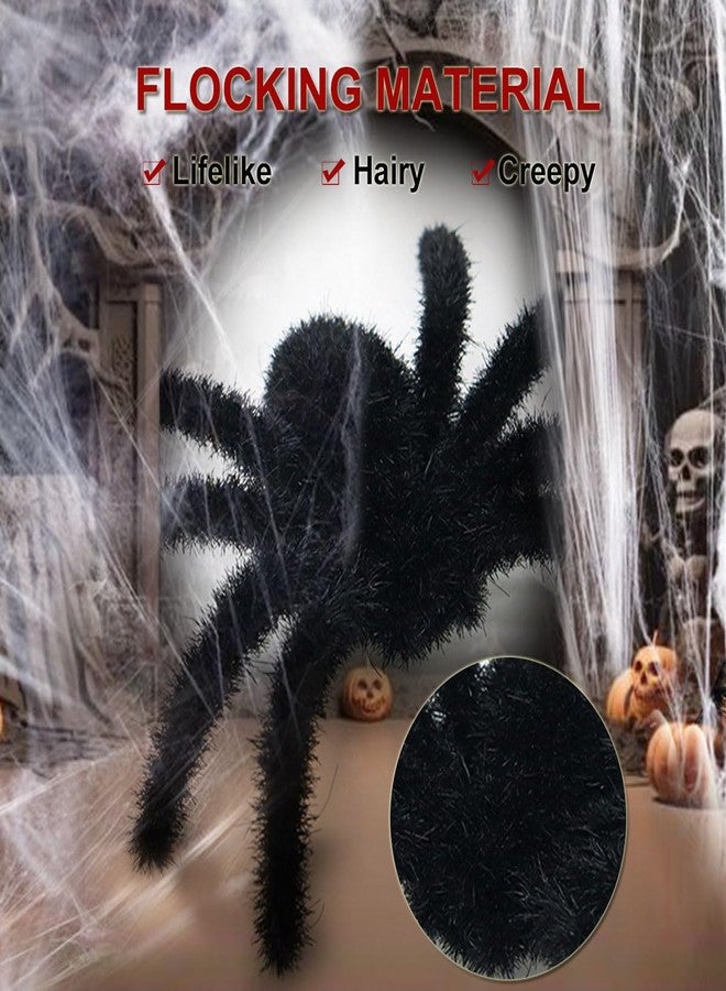 Ralleyfun Halloween Spider Decoration Fake Spider Hairy Plastic Spider for Halloween Carnival Decorations Scary Joke Prank Props (Black + Gray,6 Pack) - Image 4